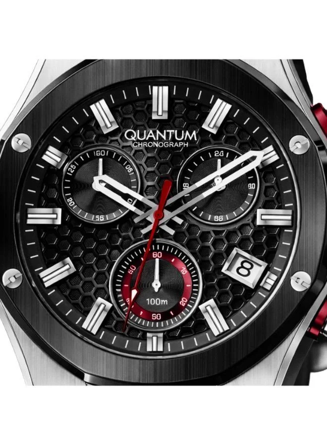 كوانتوم Men's Silicone Analog Watch HNG1230.351 - 44 mm